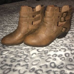 Brown booties